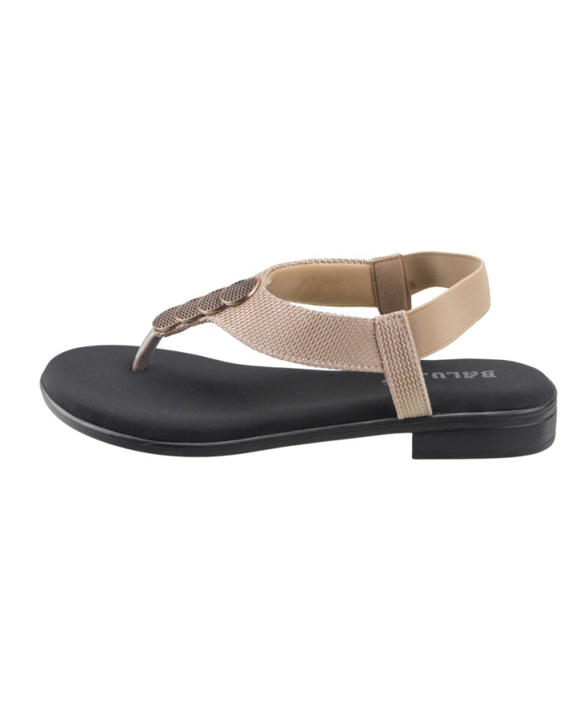 17 : Balujas Flat Beige Ladies Sandal