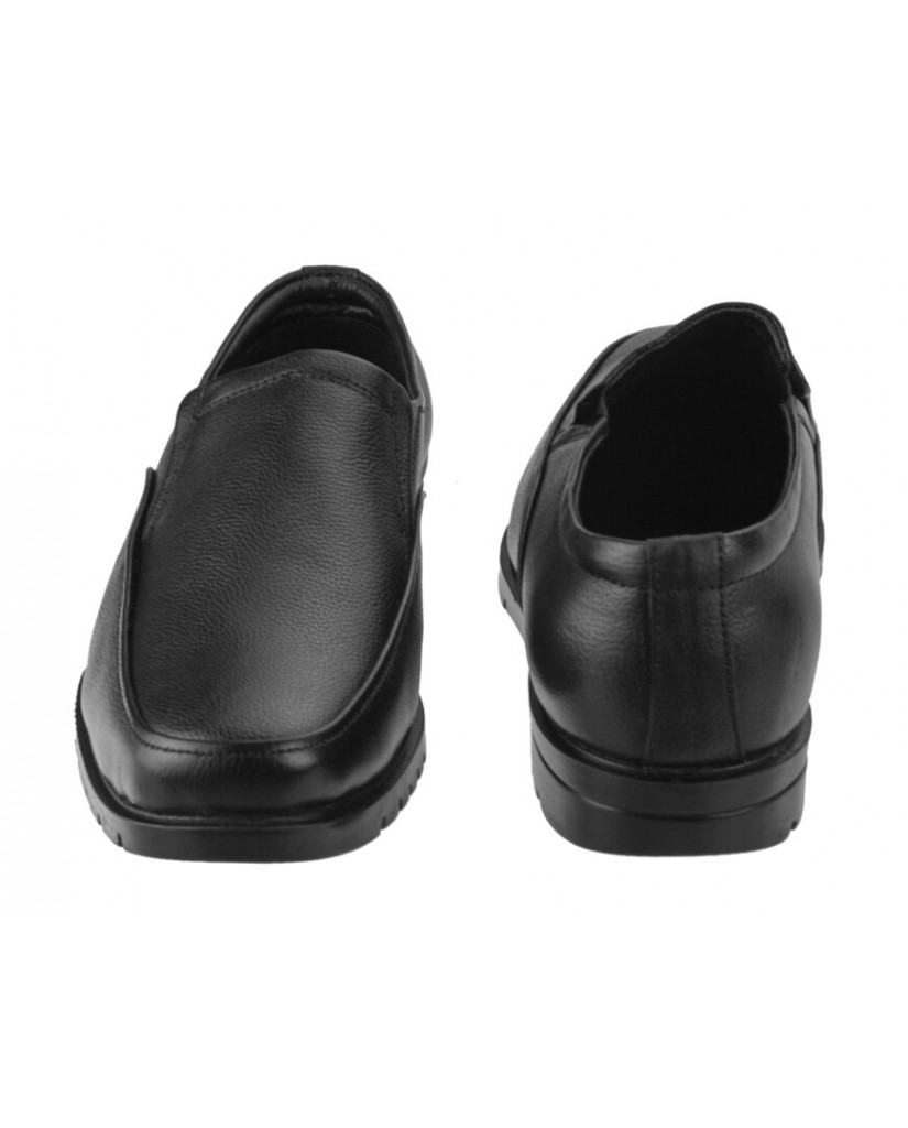 8606 : Balujas Black Men Formal Leather Shoes