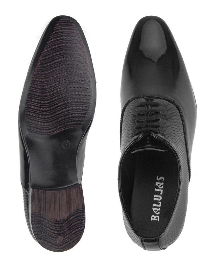 548 : Balujas Men Black Micro Shoes