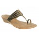 PU-2006 : Balujas Black Wedge Heel Chappal