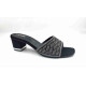 11535: Balujas Black Block Heel 