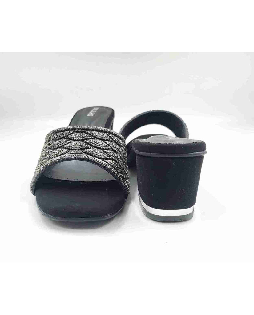 11535: Balujas Black Block Heel 