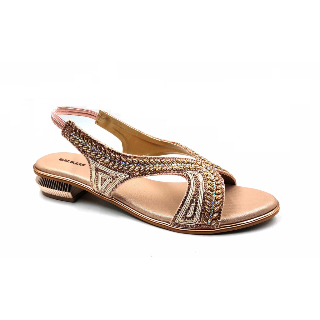 4706: Balujas Antic Mid Heel Sandal 