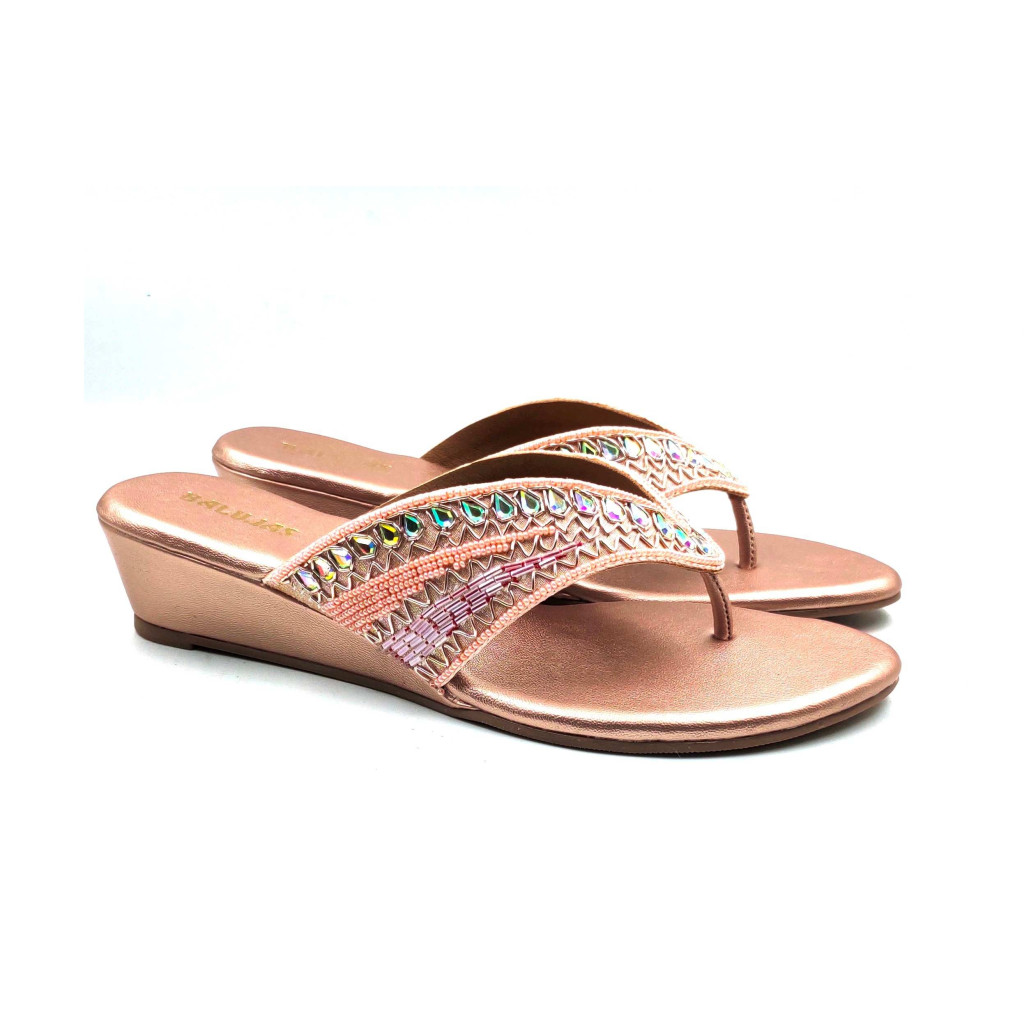 86-153: Balujas Sultan Wedge Heel Slipper