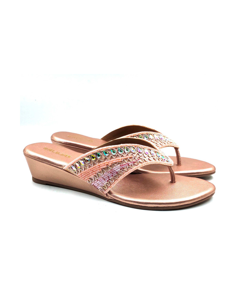 86-153: Balujas Sultan Wedge Heel Slipper