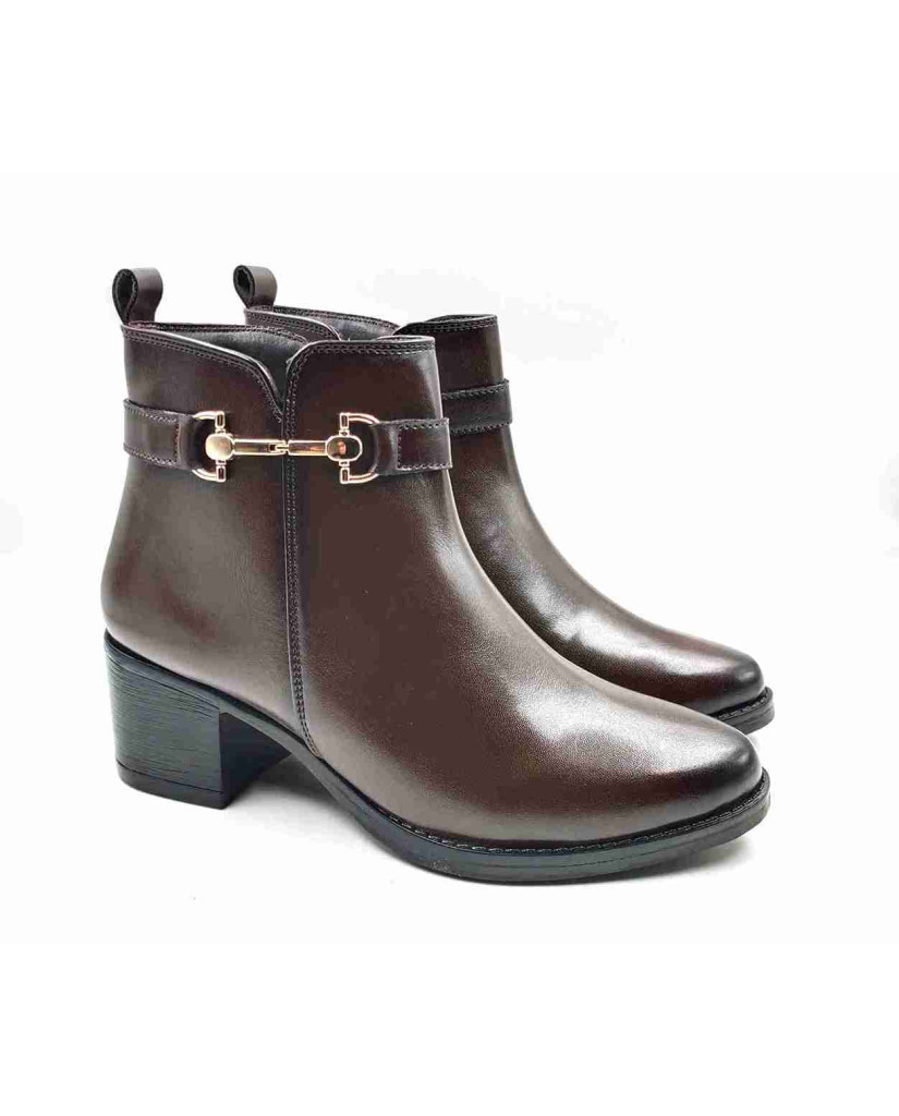 AG-06: Balujas Women's Brown Ankle Boot
