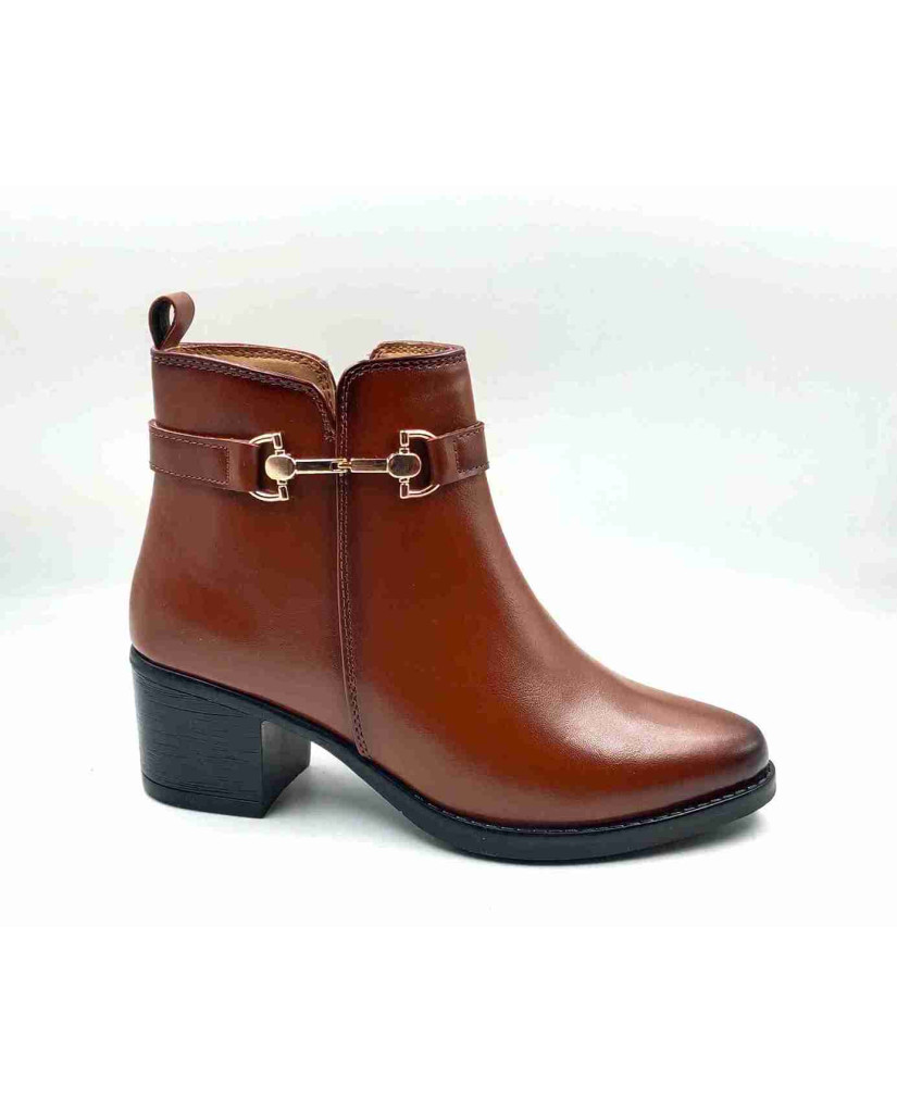 AG-06: Balujas Women's Tan Ankle Boot