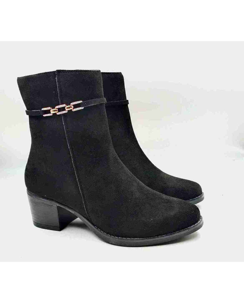 AG-20: Balujas Women's Black Suede Boot