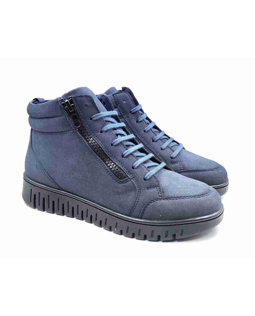 NEFY-1006: Balujas Navy Ankle Boots
