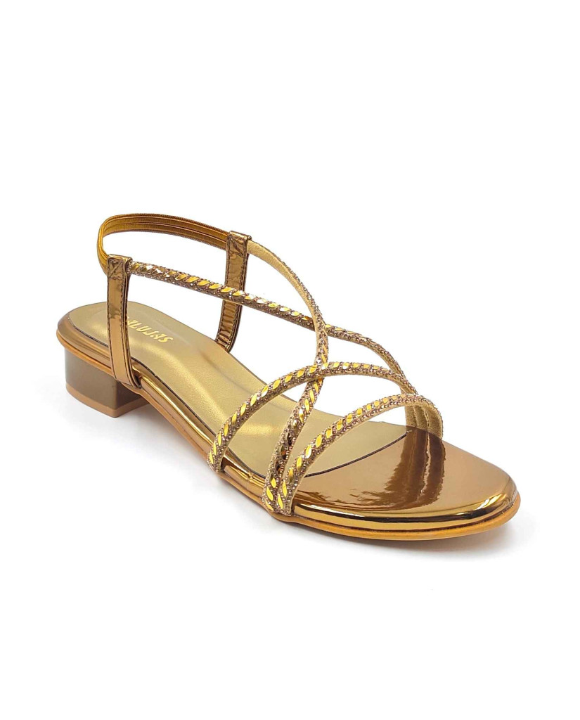2126: Balujas Women's Antic Block Heel Sandal