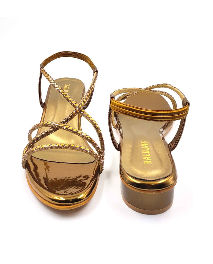 2126: Balujas Women's Antic Block Heel Sandal