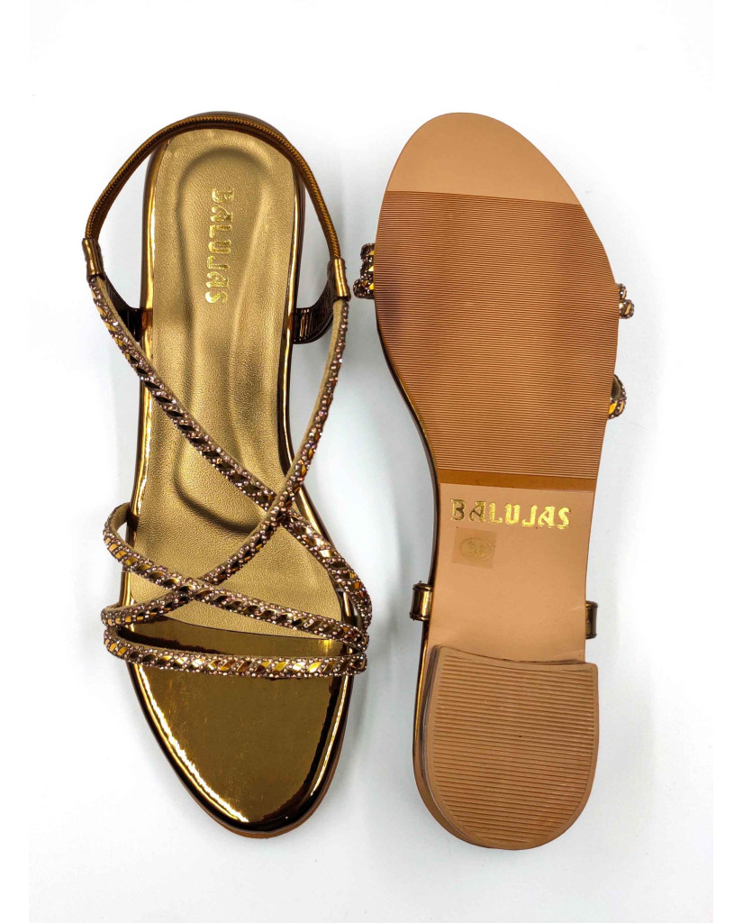 2126: Balujas Women's Antic Block Heel Sandal
