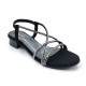 2126: Balujas Women's Black Block Heel Sandal 2126: Balujas Women's Black Block Heel Sandal