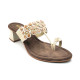 2160: Balujas Embellished Block Heel Slipper