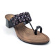 2160: Balujas Embellished Block Heel Slipper