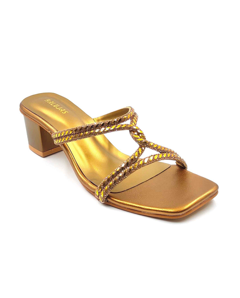2168: Balujas Women's Antic Block Heel Sandal