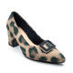 AR00010: Balujas Women's Beige Lepoard Design Pumps