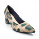 AR0003: Balujas Women's Beige Lepoard Design Pumps