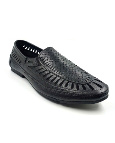 BALENO-2: Balujas Men's Black Casual Sandal