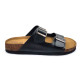 11010: Balujas Men Black Comfort Slippers