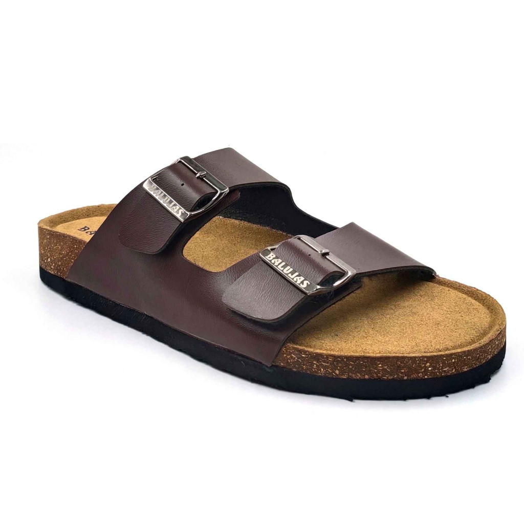 11010: Balujas Men Brown Comfort Slippers
