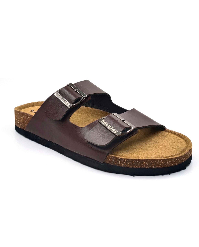 11010: Balujas Men Brown Comfort Slippers
