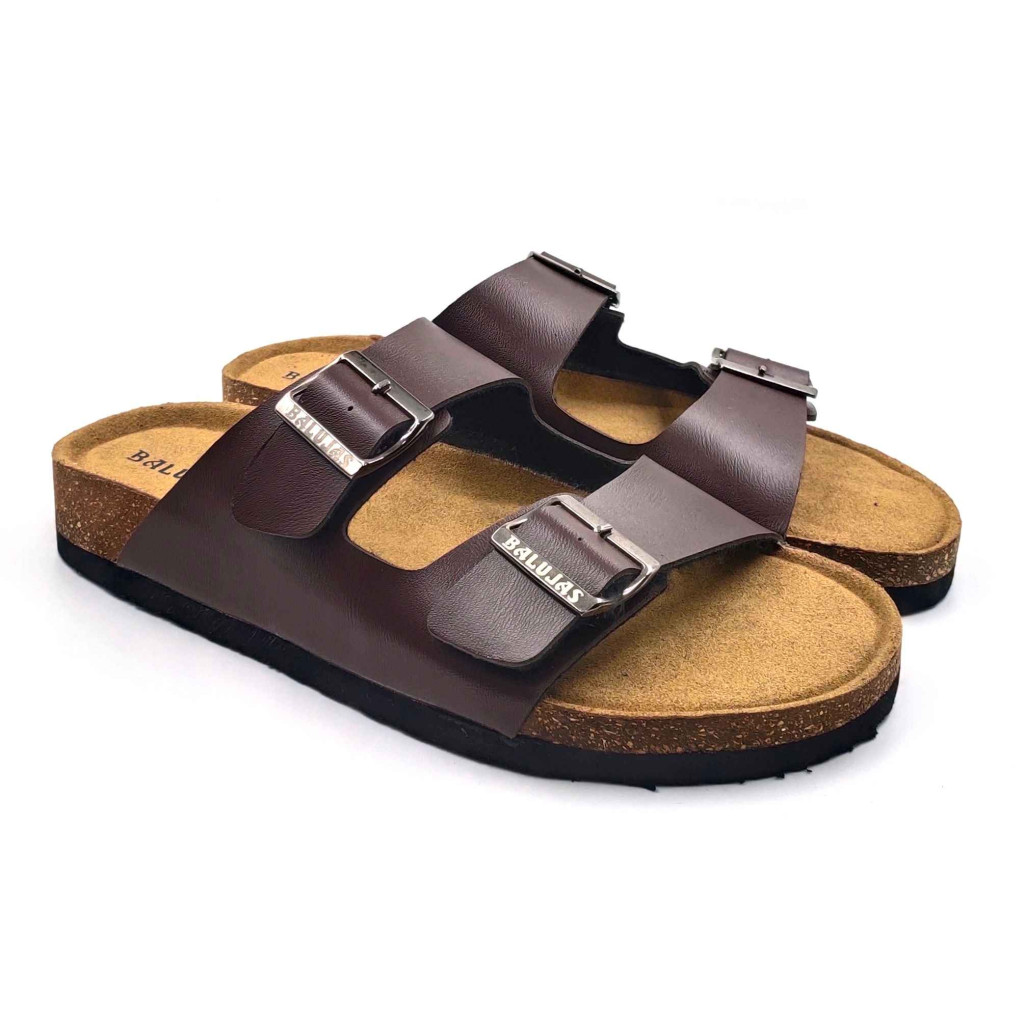 11010: Balujas Men Brown Comfort Slippers