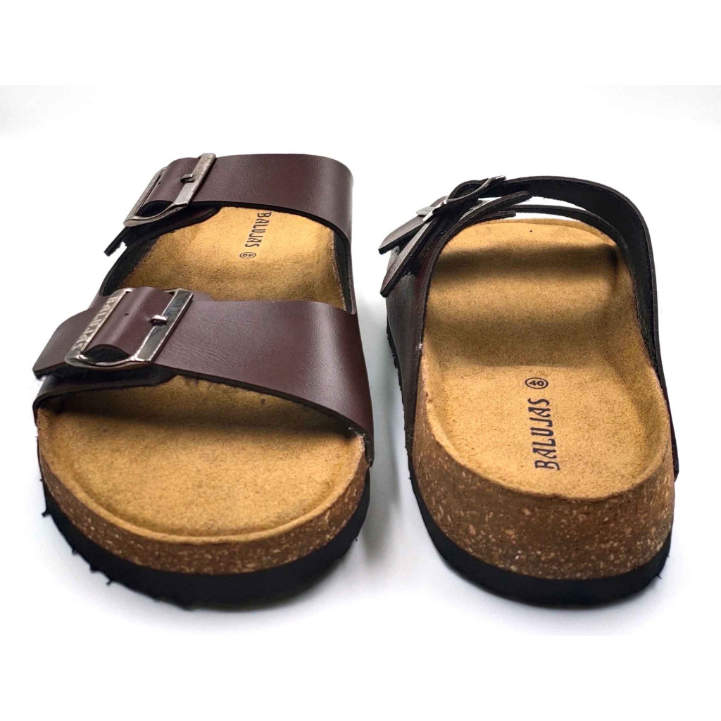 11010: Balujas Men Brown Comfort Slippers