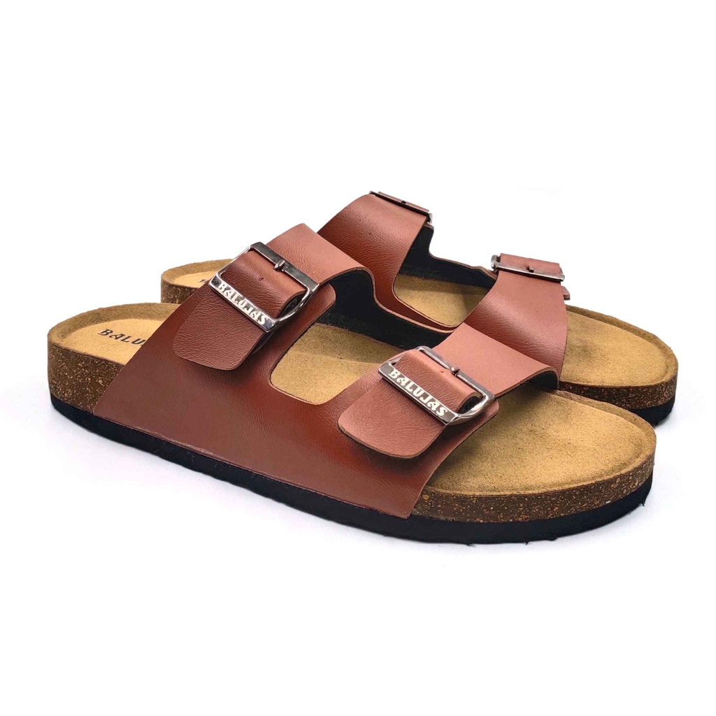 11010: Balujas Men Tan Comfort Slippers