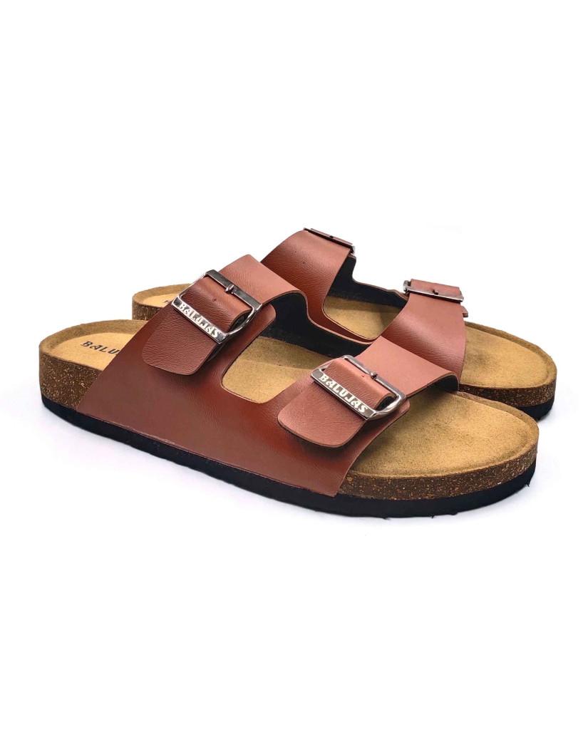 11010: Balujas Men Tan Comfort Slippers