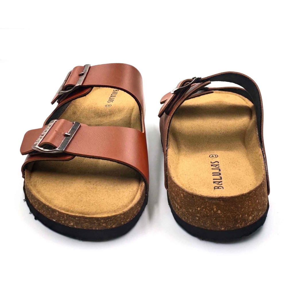 11010: Balujas Men Tan Comfort Slippers