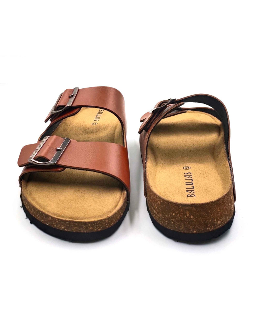 11010: Balujas Men Tan Comfort Slippers