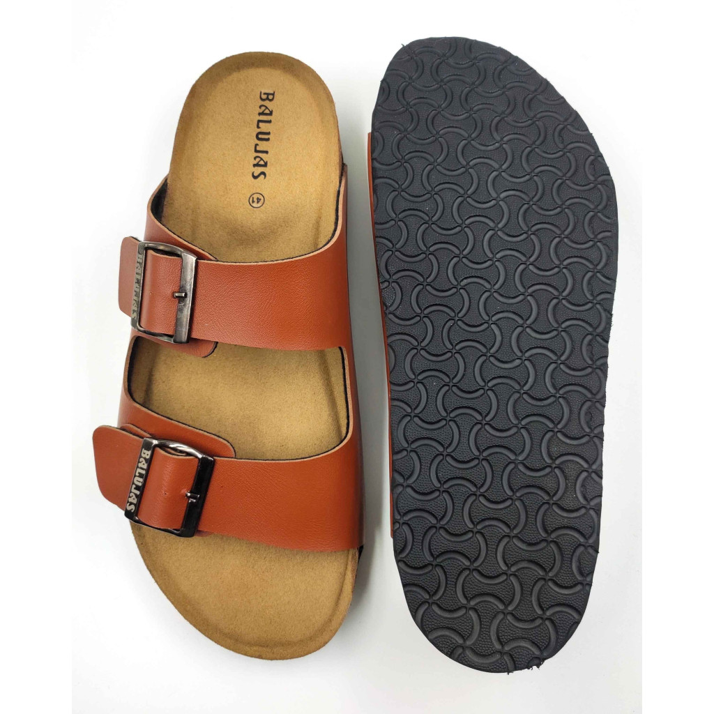 11010: Balujas Men Tan Comfort Slippers