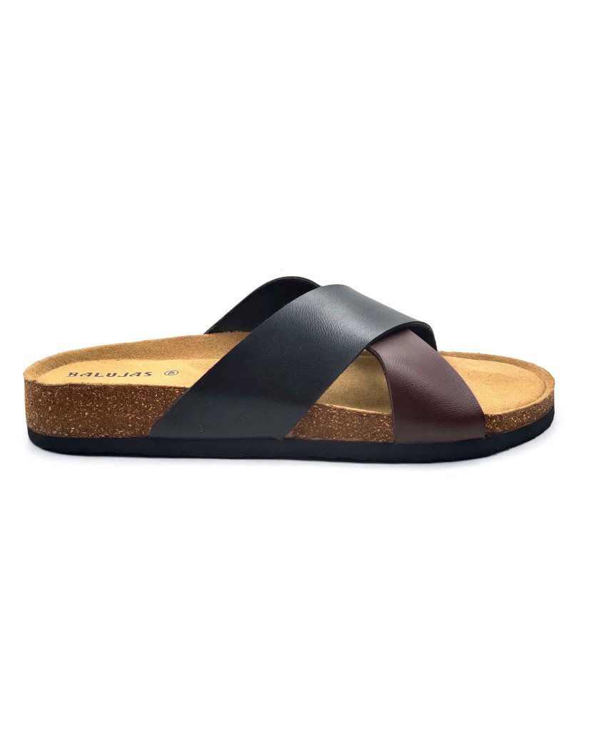 11011: Balujas Men Brown Comfort Slippers