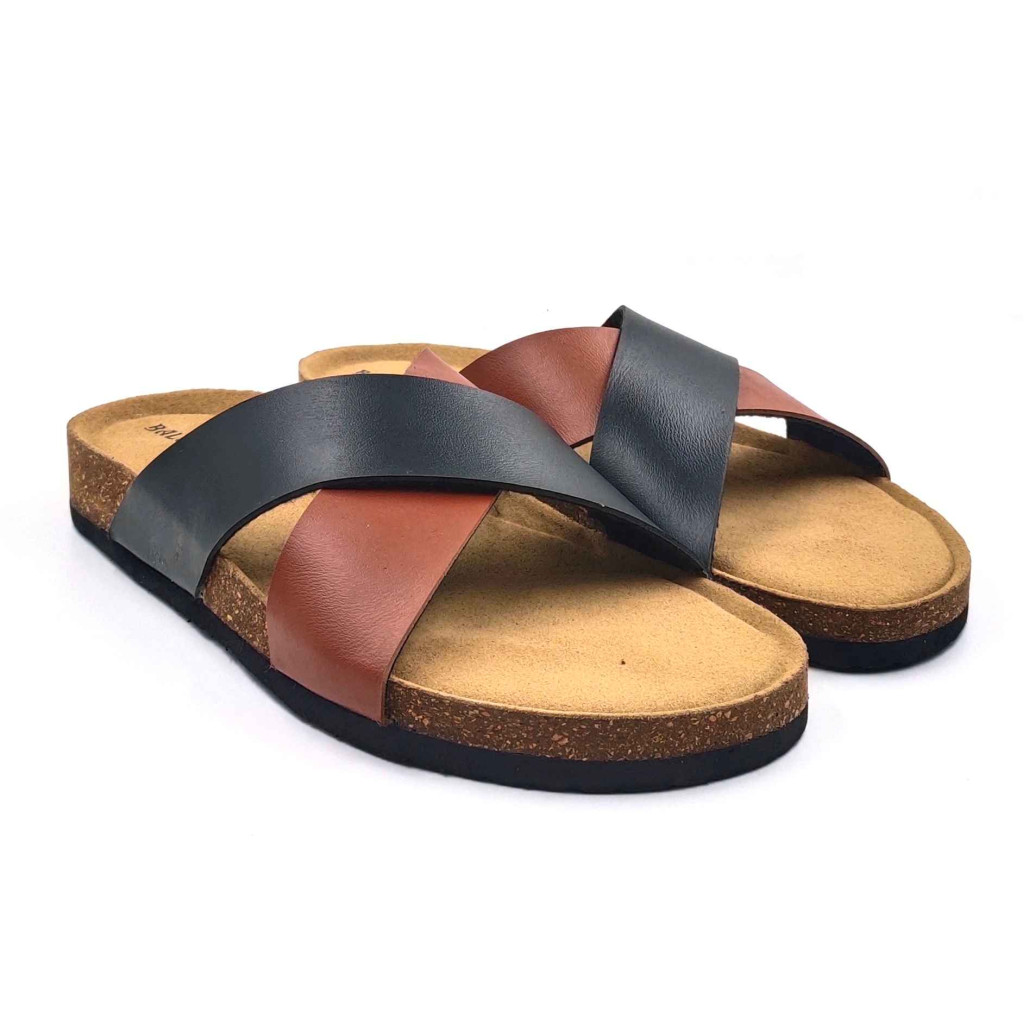 11011: Balujas Men Tan Comfort Slippers 11011: Balujas Men Tan Comfort Slippers
