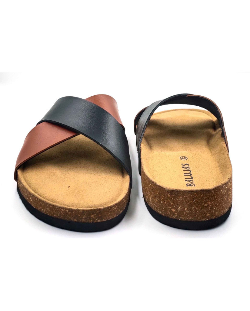 11011: Balujas Men Tan Comfort Slippers