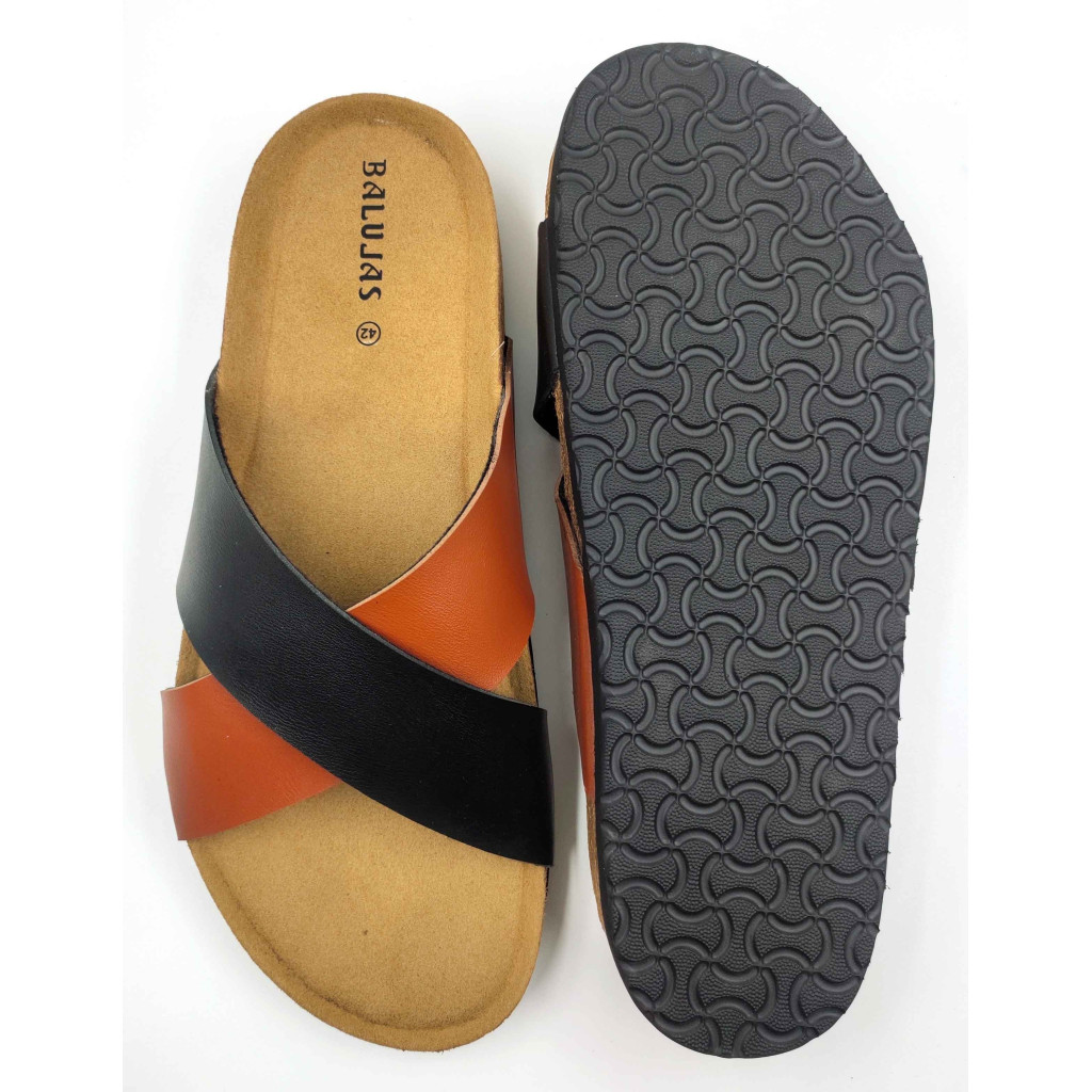11011: Balujas Men Tan Comfort Slippers 11011: Balujas Men Tan Comfort Slippers
