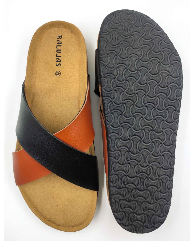 11011: Balujas Men Tan Comfort Slippers