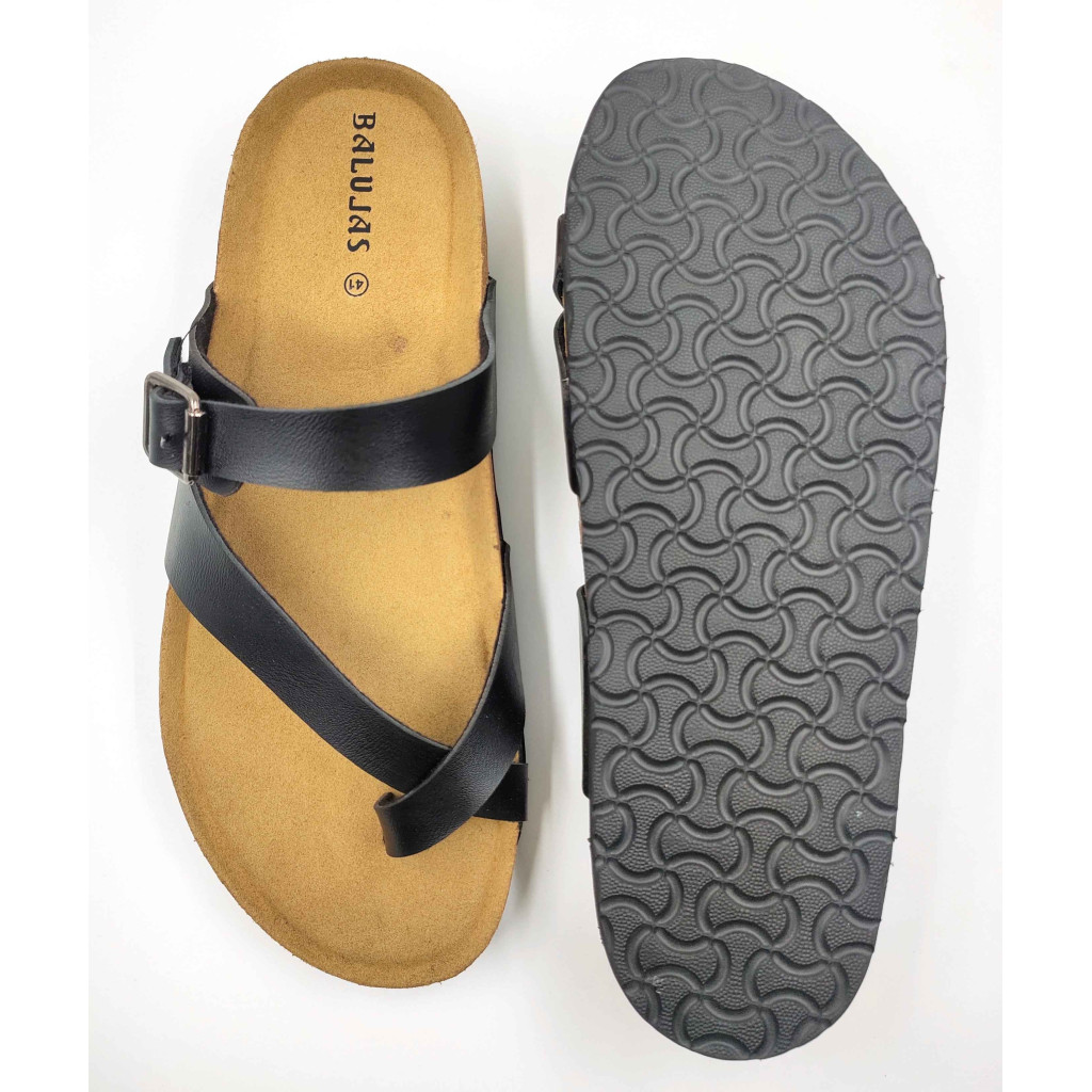 11012: Balujas Men Black Comfort Chappal 11012: Balujas Men Black Comfort Chappal