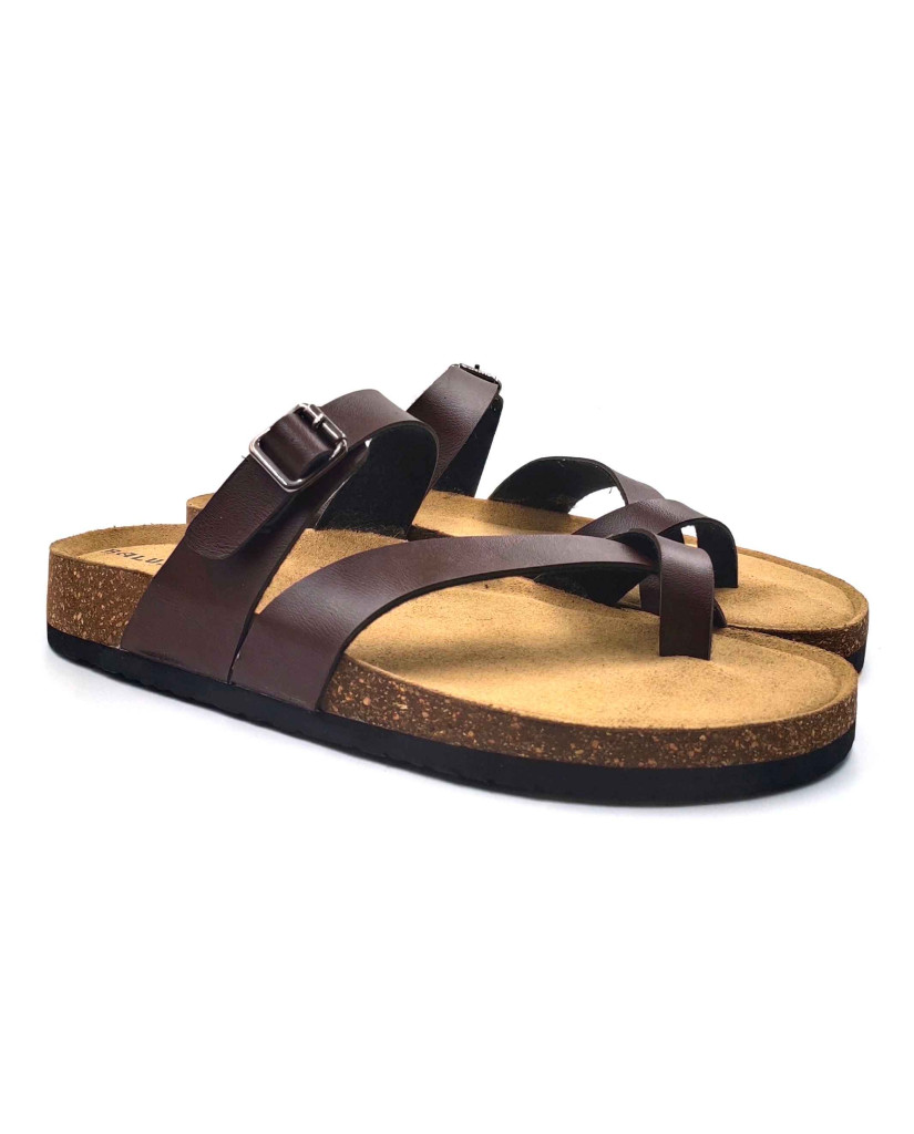 11012: Balujas Men Brown Comfort Chappal