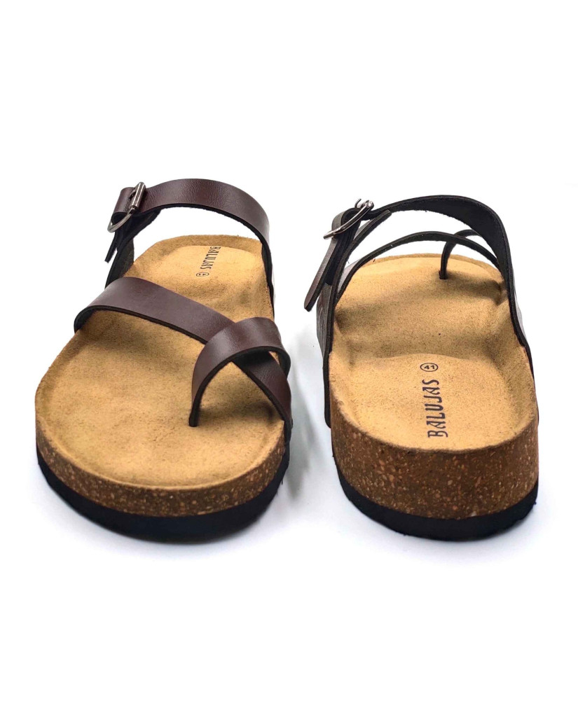 11012: Balujas Men Brown Comfort Chappal