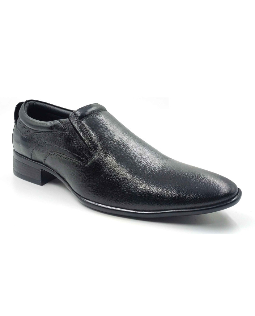 11030 Balujas Man's Black Slip on Shoes