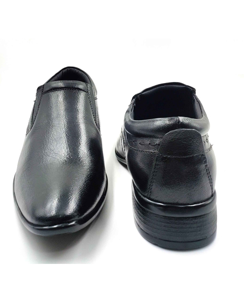 11030 Balujas Man's Black Slip on Shoes