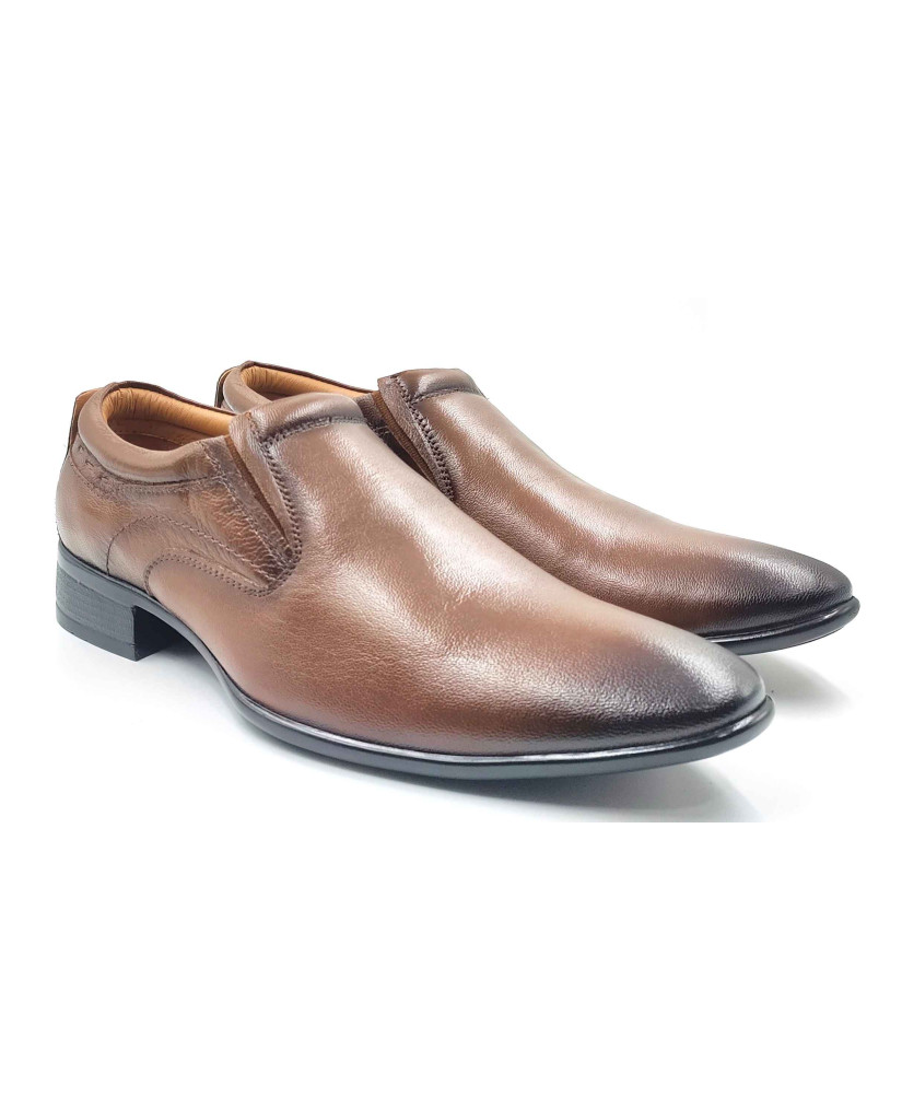 11030 Balujas Man's Tan Slip on Shoes