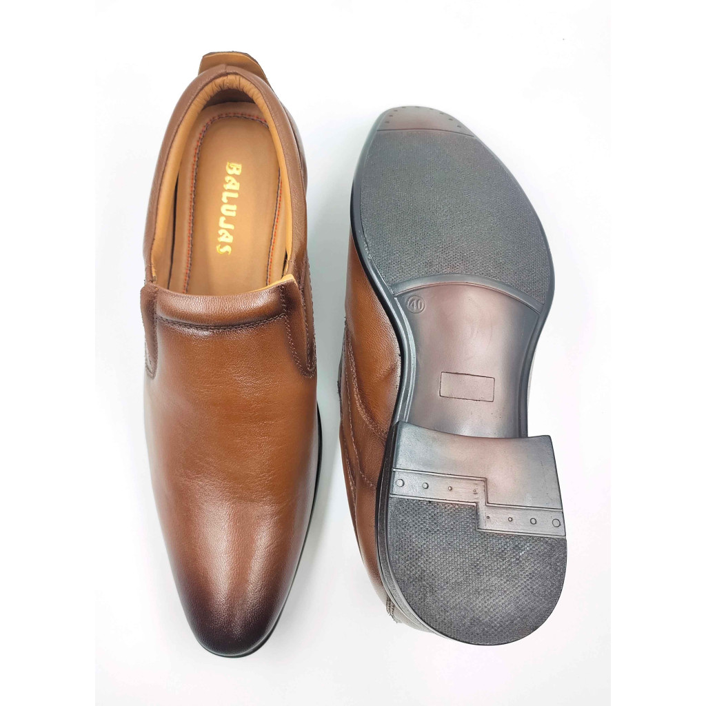 11030 Balujas Man's Tan Slip on Shoes