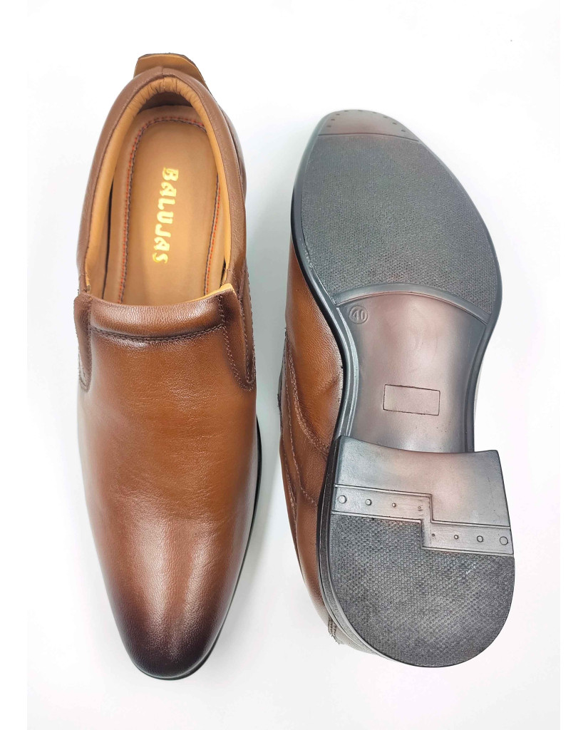11030 Balujas Man's Tan Slip on Shoes