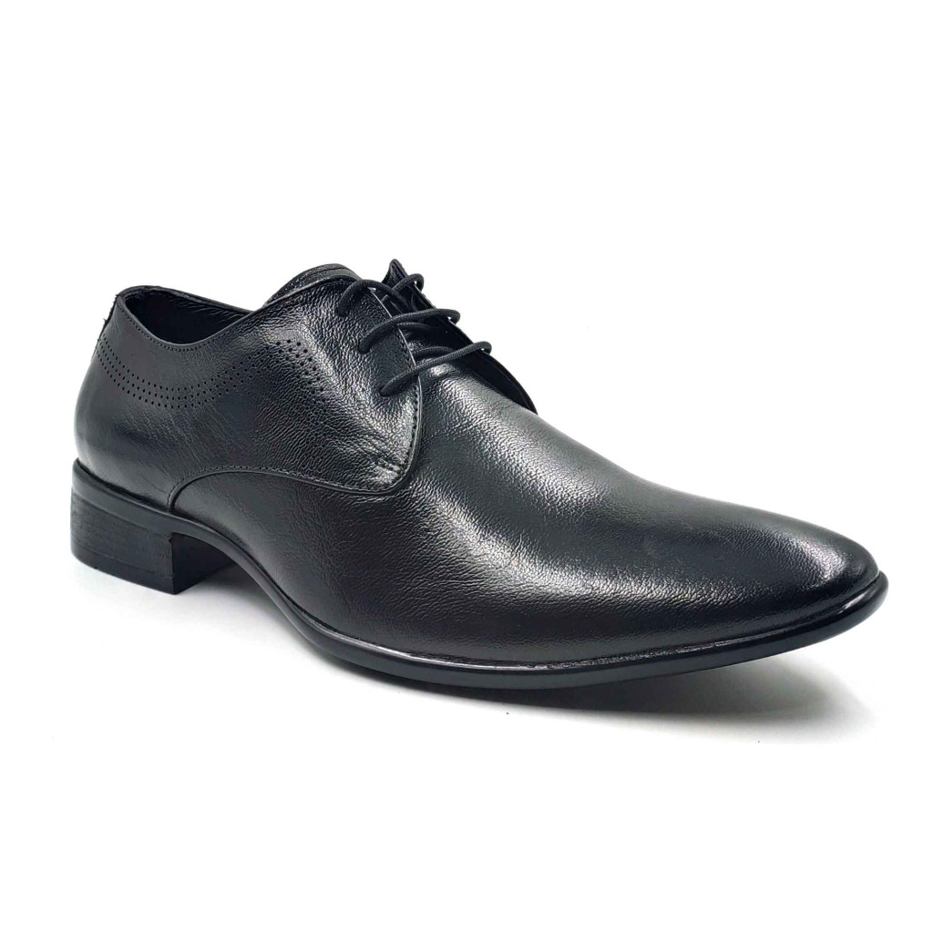 11031 Balujas Men's Black Derby Shoes