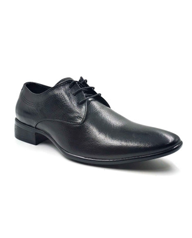 11031 Balujas Men's Black Derby Shoes