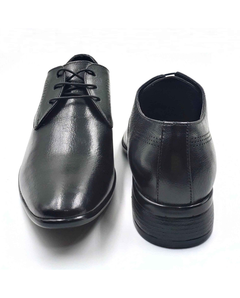 11031 Balujas Men's Black Derby Shoes