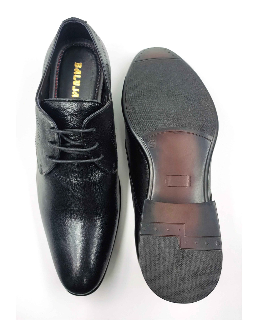11031 Balujas Men's Black Derby Shoes